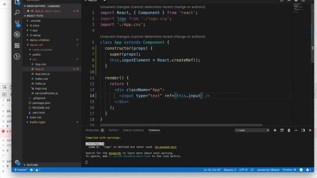 Tự học React 2018 - Bài 20 - React.createRef() смотреть онлайн