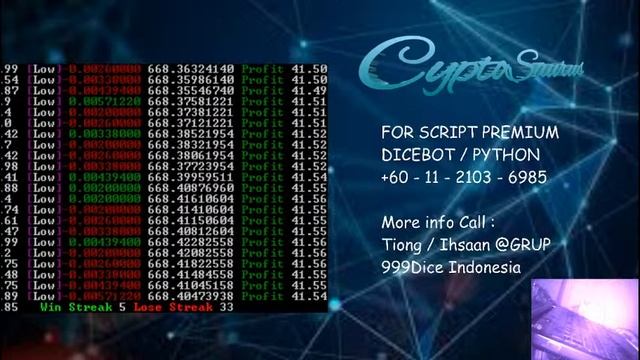 LIVE STREAMING - PYTHON 999DICE - SLOW BETSET - MAKE PROFIT ! смотреть онлайн