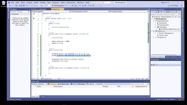 Getting Started with ScottPlot Plotting Library for Windows Forms Applications смотреть онлайн