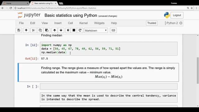 Basic Descriptive Statistics using Python смотреть онлайн