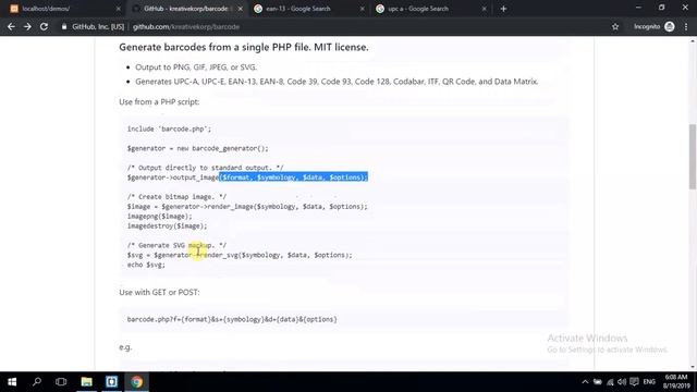 Php barcode and qr code generator смотреть онлайн