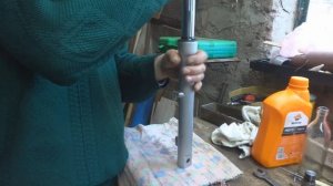 Попытка поменять масло в вилке мопеда Дельта, Альфа