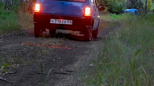 Лазерный стоп сигнал GLOBUS GPS (тест в вечернее время суток) смотреть онлайн