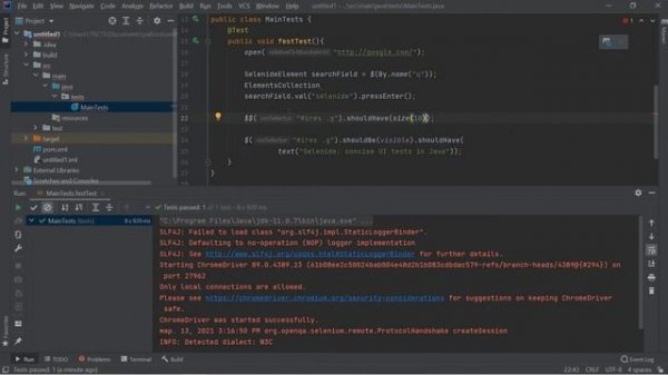 Автоматизация тестирования для начинающих. Автотесты на Selenide + Java + Maven + JUnit. 2021