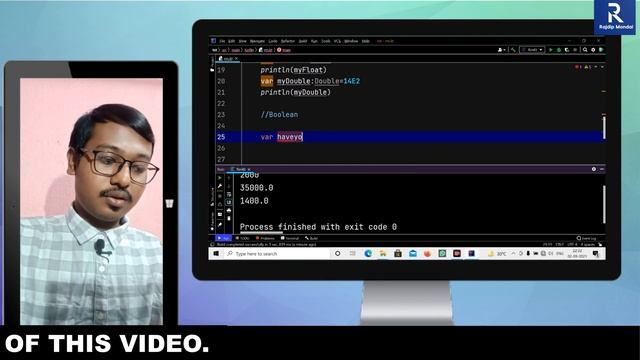 How to use data types in Kotlin | Number, Char, String, Boolean, in Bengali by Rajdip Mondal | #4 смотреть онлайн
