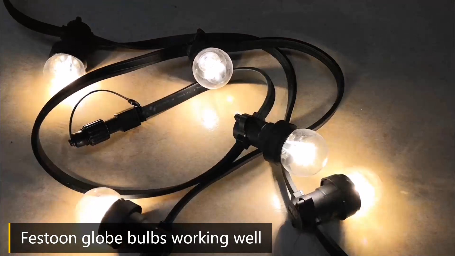 WENDADECO 2*1.5mm2 IP65 Flat Rubber Cable Festoon  Lights Best Quality Manufacturer