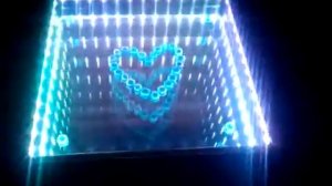3D стол ,эффект бесконечности , стол с подсветкой ,Infinity Mirror