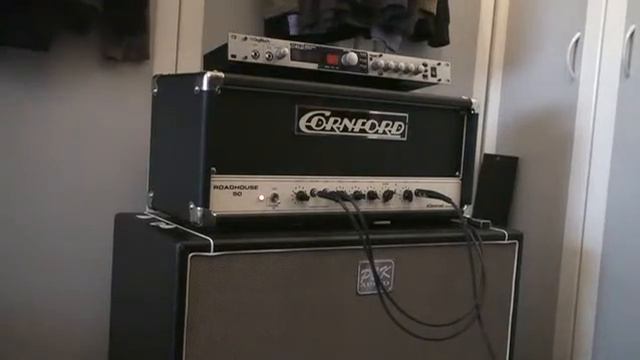 Cornford Roadhouse 50+PK half open-back cab+Gibson Les Paul Studio смотреть онлайн