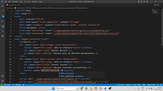 5. Bootstrap Components | Alerts | Badge смотреть онлайн