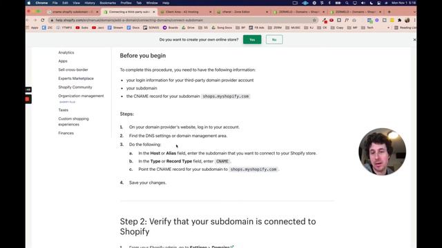 How To Point Your Subdomain To Shopify with CNAME DNS (2021) смотреть онлайн