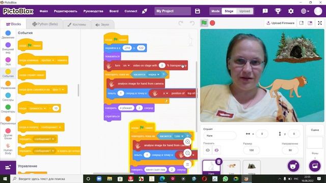 Спаси зайца от льва Управление рукой смотреть онлайн