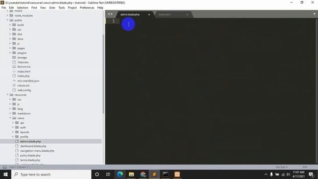 How To Import HTML Admin Template In Laravel Step By Step Tutorial смотреть онлайн