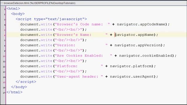 JavaScript Tutorial 30 - Navigator Object смотреть онлайн