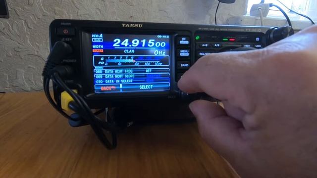 Трансивер FT-991A. Настройка меню для работы цифровыми видами связи. смотреть онлайн