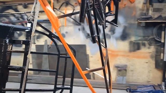 самодельный снегоход, разборка, покраска, сушка. смотреть онлайн