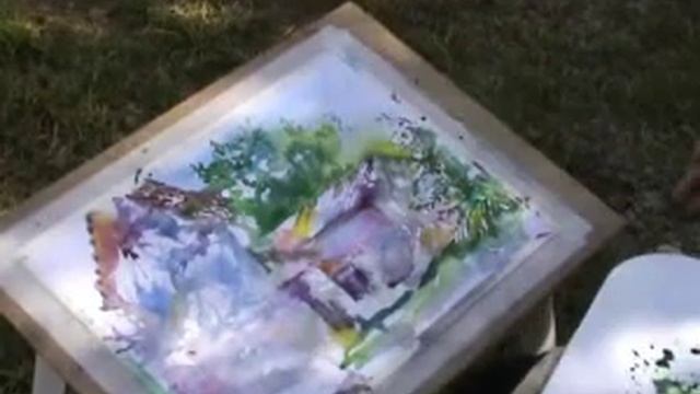 Этюд пейзажа акварелью смотреть онлайн