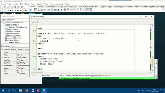 Dicas Delphi/Lazarus: Exportando dados para o Excel #2 смотреть онлайн