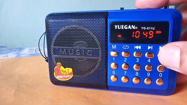 Rádio Portátil Yuegan 011u