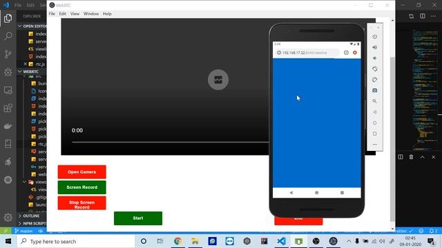 WebRTC with Screen Sharing (RTCPeerConnection Implemented) смотреть онлайн