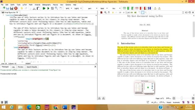 How to wrap text around figures in LaTeX. || Easy & Simple way || смотреть онлайн