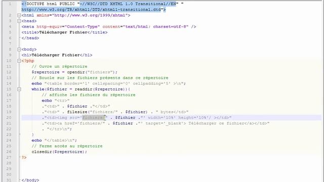 PHP & MySQL : Transférer un fichier du serveur vers le client смотреть онлайн