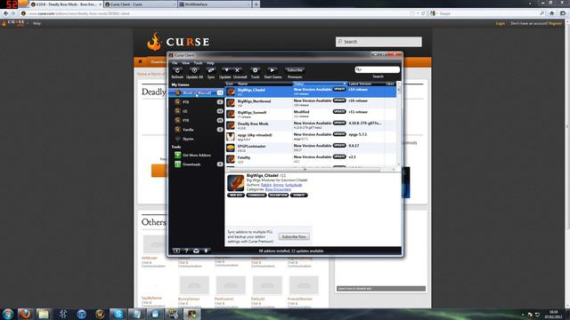 How to install Addons in WoW (World Of Warcraft) with Curse Cilent and WoWinterface смотреть онлайн