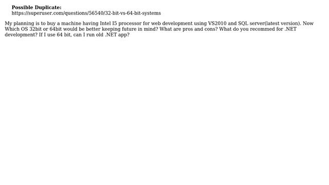 Win 7 32 bit vs 64 bit for VS2010 and SQL server смотреть онлайн