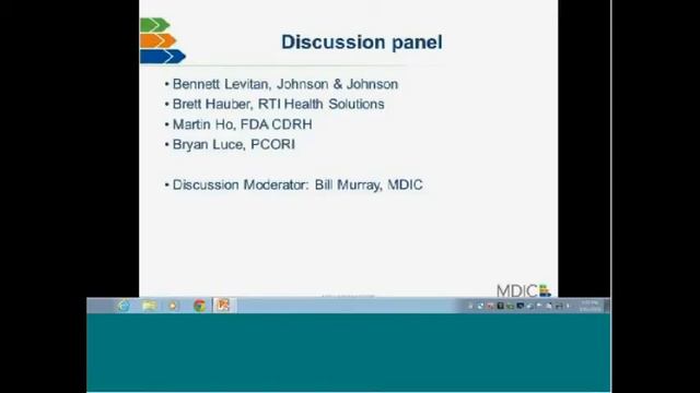 MDIC Framework Launch: Discussion on Future Applications of Patient Preferences смотреть онлайн