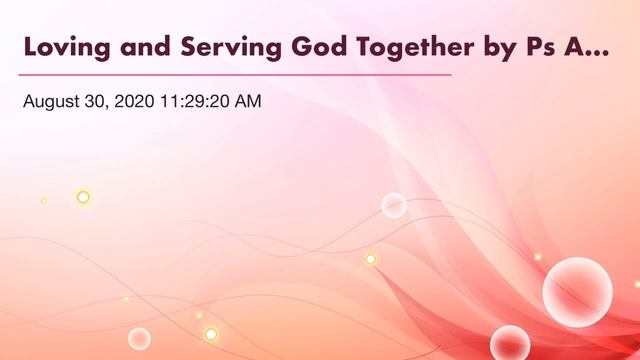 Loving and Serving God Together by Ps Akin Adeniyi - August 30, 2020 11:29:20 AM смотреть онлайн