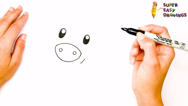 How to draw a Pig Step by Step ? Pig Drawing Easy смотреть онлайн