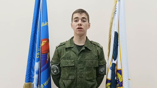 Кадет Шахтинского казачьего кадетского корпуса в поддержку армии России смотреть онлайн