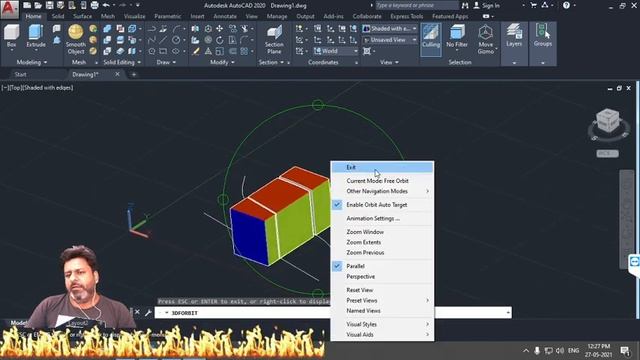 Autocad 2022 -2022 3d tutorials | how to thicken surface and do separate in autocad 3d tutorial смотреть онлайн