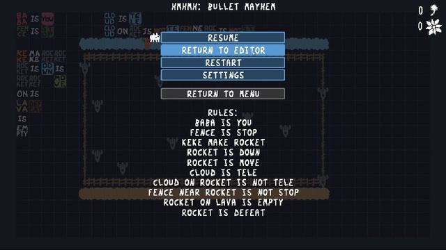 Baba Is You (Custom Level) Bullet Mayhem смотреть онлайн