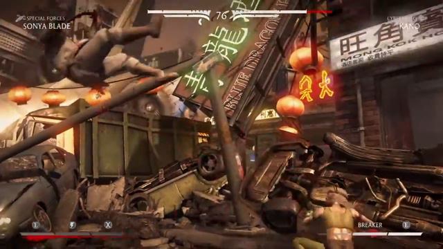 Mortal Kombat X Sonya Blade Klassic Fatality Kiss Of Death смотреть онлайн