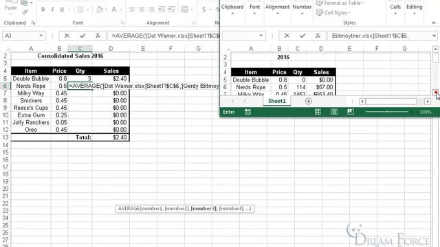 Microsoft Excel 2016: Link Workbooks смотреть онлайн