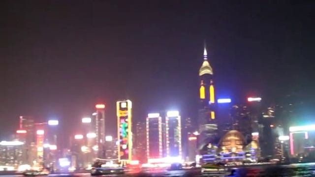 Aulaway - Laser Show in Hong Kong. Лазерное шоу в Гонконге. смотреть онлайн