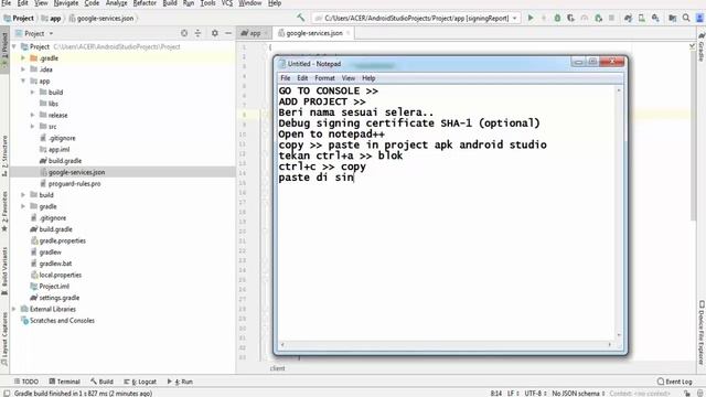 Cara Setting Firebase dan OnSignal Pada Project APK Android Studio Tutorial смотреть онлайн