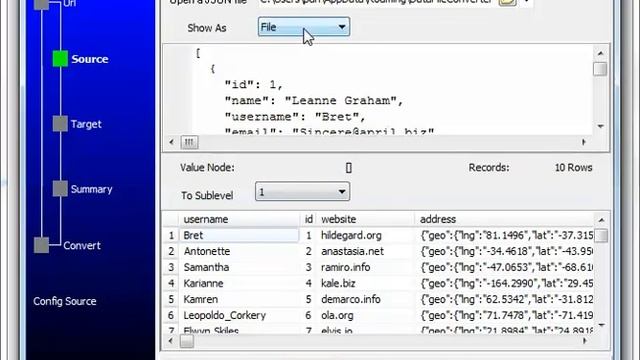 Parse JSON from open RESTful API and save to TSV file, Withdata DataFileConverter смотреть онлайн