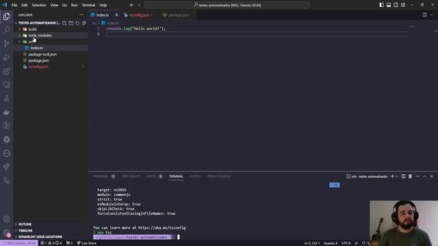 Configurando testes automatizados com node, typescript e jest смотреть онлайн