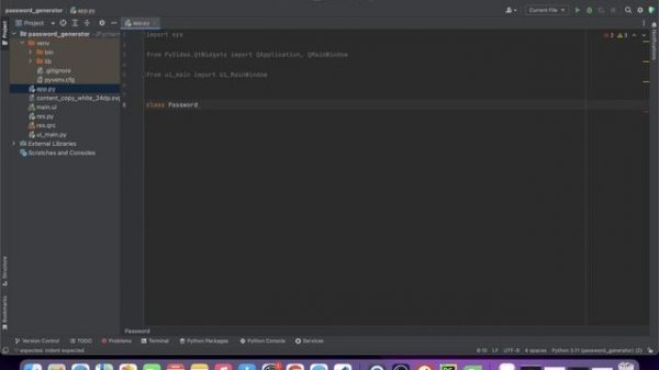 Create a simple desktop app with Python and PySide6 (PyQt6) & Qt Designer (Password generator)