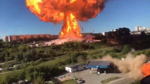 Взрыв на АГЗС в Новосибирске на Гусинобродском шоссе 14.06.21