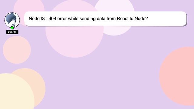NodeJS : 404 error while sending data from React to Node? смотреть онлайн