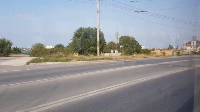 Севастопольский Троллейбус на Тролза 5265.02 Мегаполис Депо № 1 -б.Камышовая 14 авг.2022г.