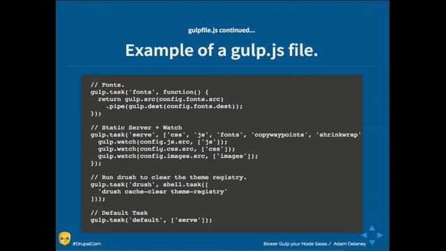 Bower Gulp your Node Sass: A practical guide to front end development tools смотреть онлайн