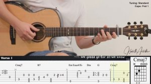 Just the two of us - Grover Washington Jr/ Bill Withers | Fingerstyle Guitar | TAB + Chords + Lyric