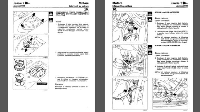 Manuale officina Lancia Y 96 02 part 3 смотреть онлайн