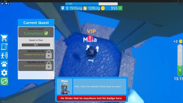 Completing Quest for level 380 - The Lost Badge - Dogecoin Mining Tycoon [Roblox] смотреть онлайн