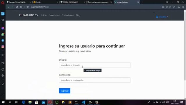 Pagina web creada en Vue js смотреть онлайн