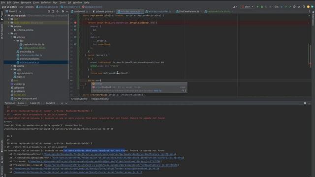 NestJS & Prisma - modifying existing data using PUT and PATCH methods смотреть онлайн