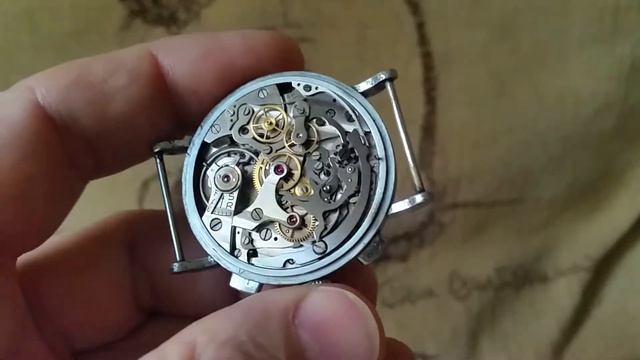 Vintage chronograph Landeron 52 Военные часы смотреть онлайн